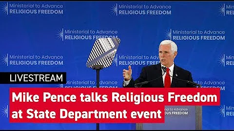 Mike Pence talks Religious Freedom at State Department
