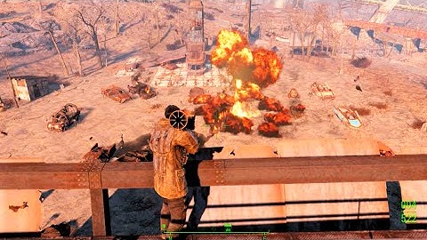 FALLOUT 4 Exploring Starlight Drive-In