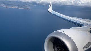 4K Awesome View B737 MAX Landing at Palma de Mallorca