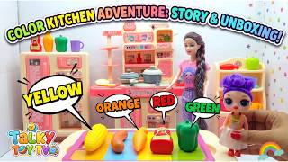 The Tiny Kitchen Story! 🌈 Learn Colors with Miniature Toys for Kids