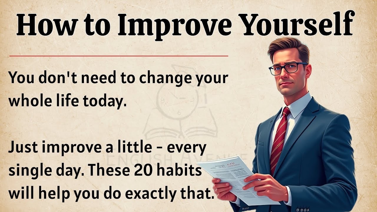 How to Improve Yourself Everyday    Learn English Through Motivational Lesson    Graded Reader ✅