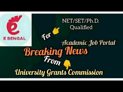 Academic Job Portal | UGC | For  NET, SET, PhD qualified