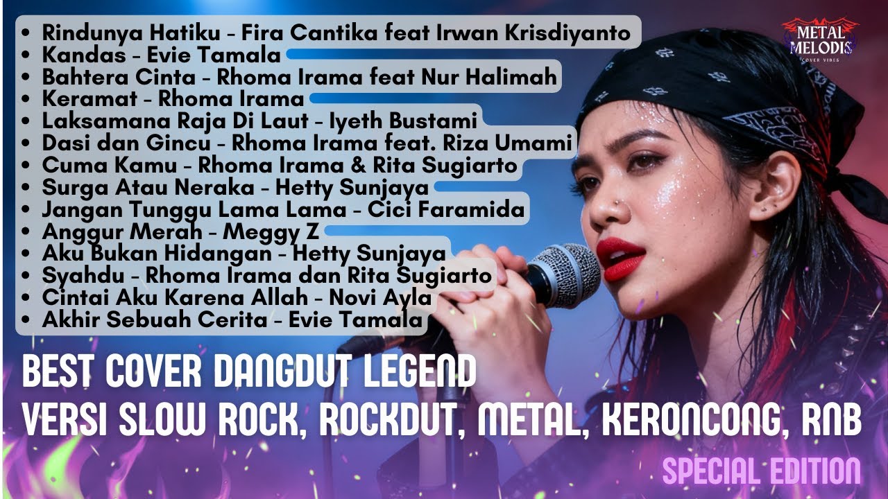 Cover Lagu Legend Dangdut Rhoma Irama, Evie Tamala dll Terbaik - By Metal Melodis Vibes (AI Cover)