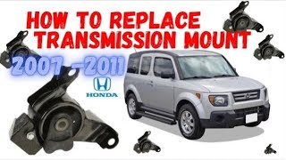 2007 - 2011 Honda Element & CRV Transmission Mount Replacement - The easiest way