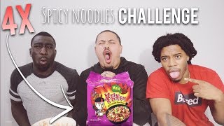 4X Spicy Noodles Challenge With TooFoolee! | MIGHTYDUCK