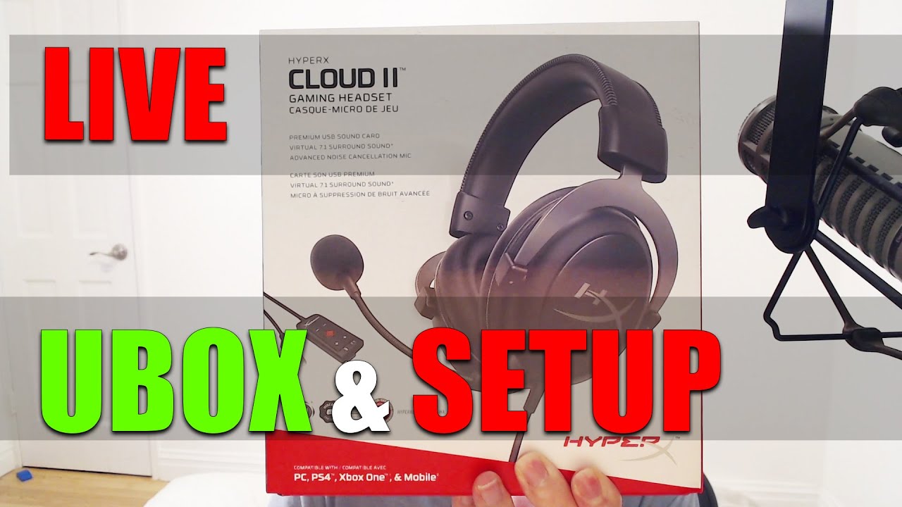 Unboxing and Setup of Hyper-X Cloud II Gaming Headset