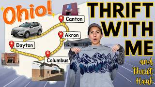 Solo Thrift Trip Across Ohio: Thrift With Me at 4 Goodwill Outlets & 2 Thrift Stores + Thrift Haul!