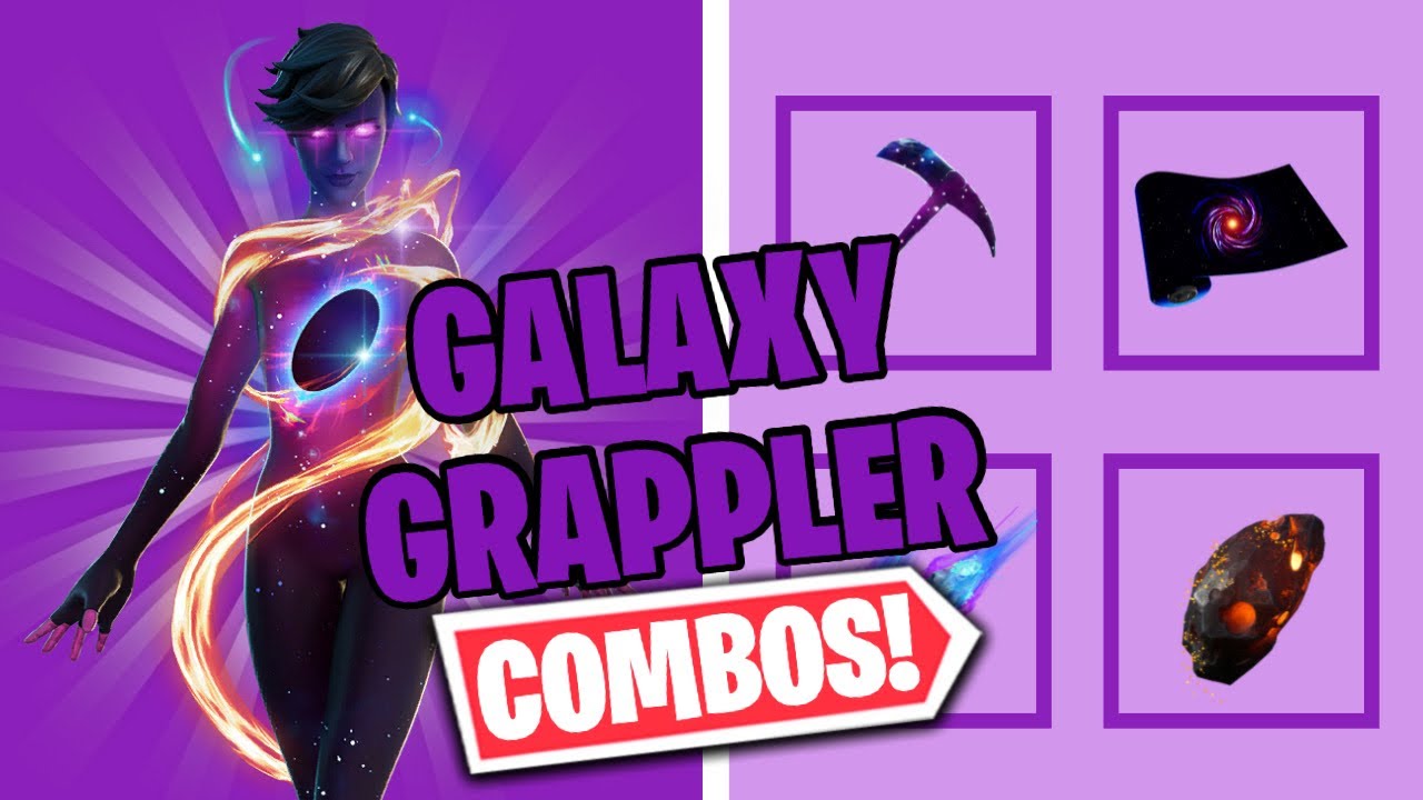 GALAXY GRAPPLER COMBOS FORTNITE SKIN REVIEW YouTube