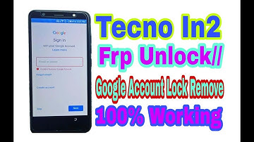 Tecno In2 Frp Unlock//Google Account Unlock New Method 2019 100% Working By Tech Babul