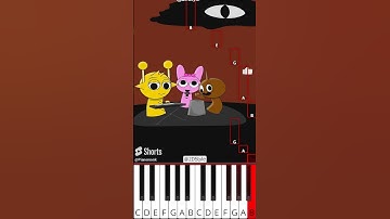 Music group Animation Sprunki #sprunki (@2DStyle) - Octave Piano Tutorial
