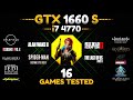 Gtx 1660 super  i7 4770  16 games tested in 2024