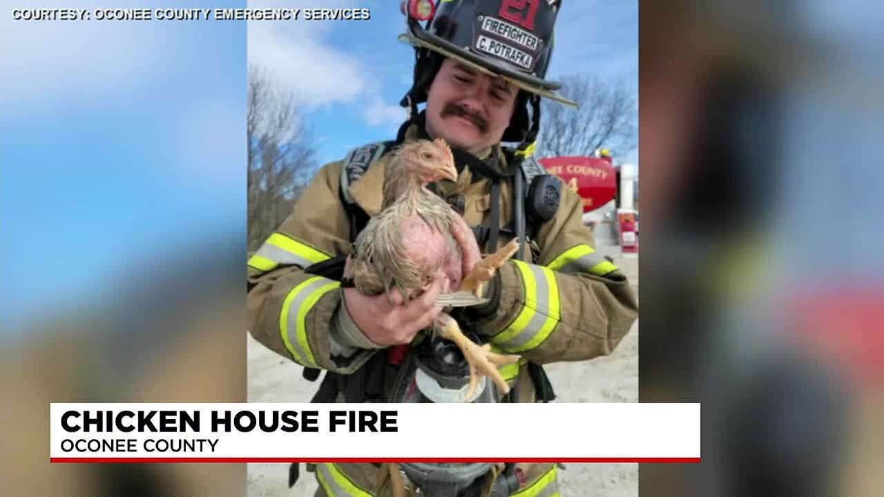 Multiple crews called to chicken house fire in Oconee Co. YouTube