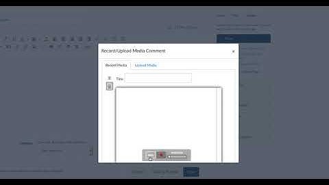 Record Upload Media to Canvas