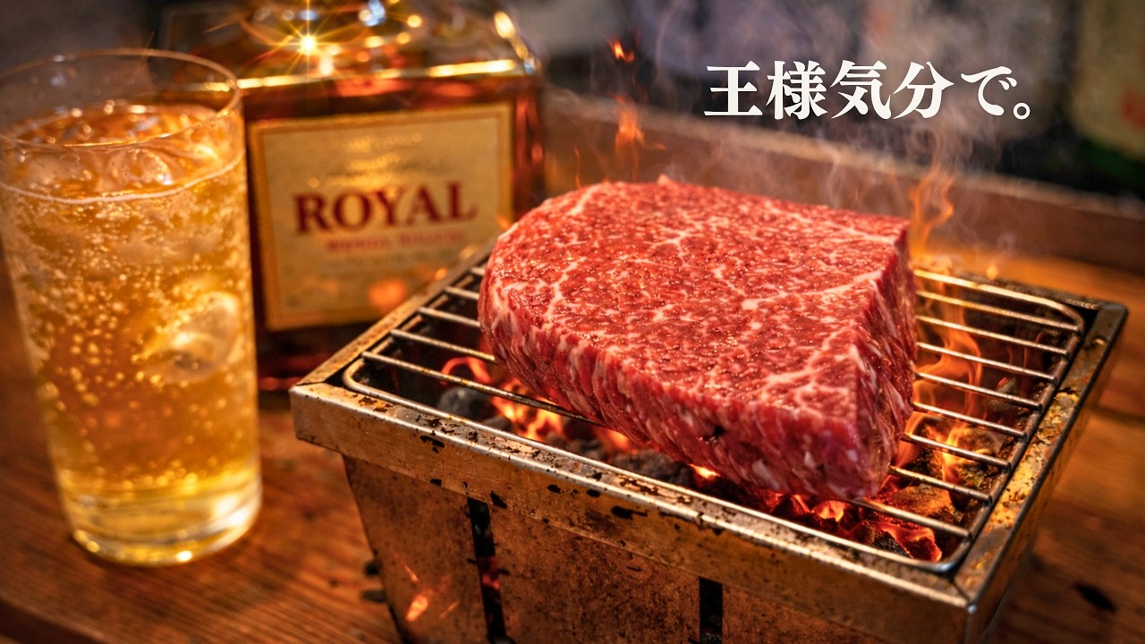 深夜の1人呑み。パーフェクトグリルで飛騨牛ランプを焼く至福の夜