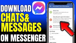 How To Download Facebook Messenger Chats & Messages (2026) screenshot 3