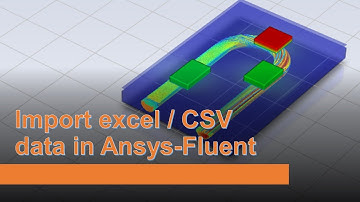 Import excel / CSV / text file time dependent data in fluent