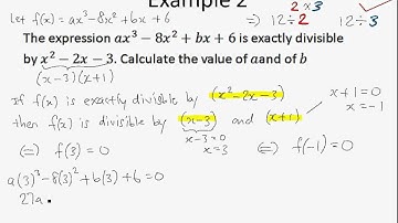A Maths Chap 4.4 Factor Theorem - Example 2 and 3