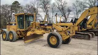 2001 Cat 160H Motor Grader testing in mico yard #caterpillar