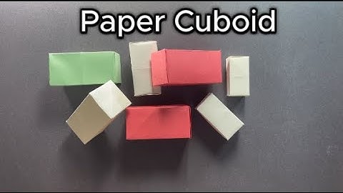 How to make a Paper Cuboid? | DIY 3D Shapes