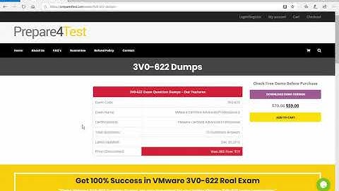 3V0-622 Dumps | Prepare For VMware 3V0-622 Exam With 100% Guaranteed Score - #Prepare4test