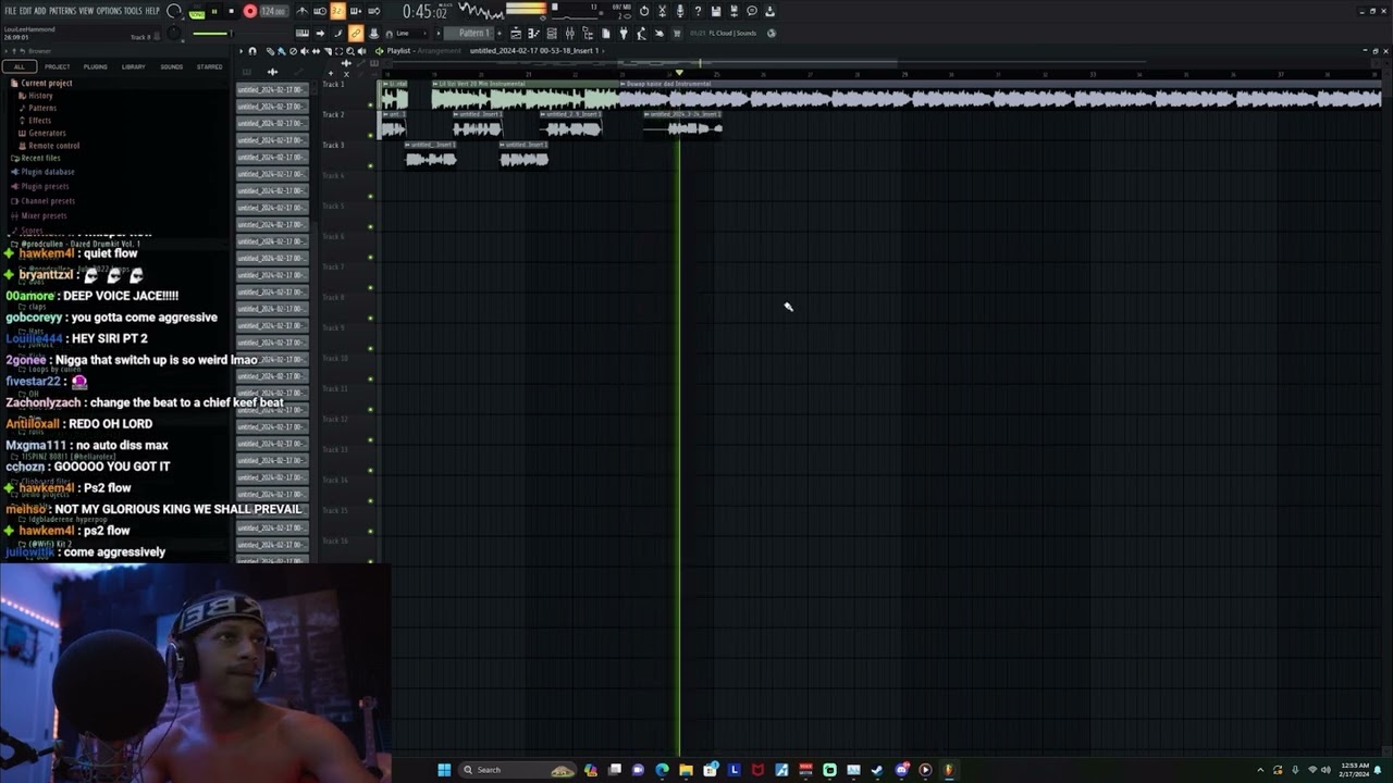 jace records “SongWars 2” (from plaqueboymax stream)