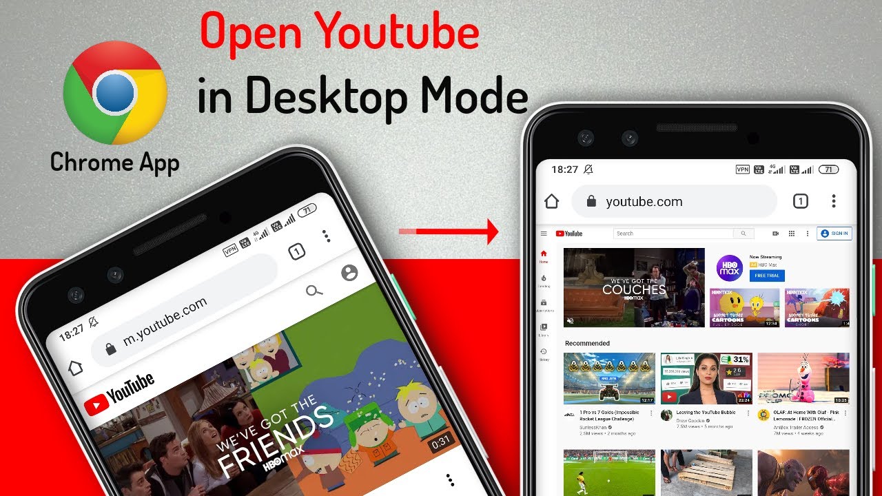 open youtube desktop version