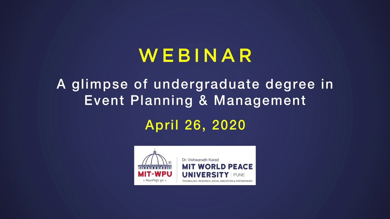 A Glimpse Of Undergraduate Degree In Event Planning Management Youtube