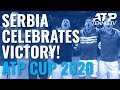 Serbia & Novak Djokovic Celebrations, Trophy Lift & Victory Speech! 🎉🇷🇸 | 2020 ATP Cup Finals