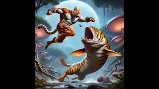 Super Meow Vs Tiger Finish Monster #cat #meow #funny #meaw #cartoon #kitten #animals #cute #youtube