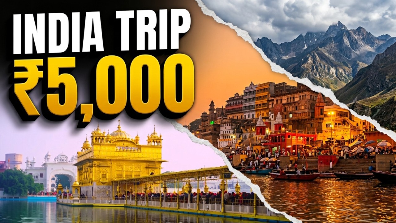 India Low Budget Tour Plan 2026 | India Tour Guide | How To Travel India Under ₹5,000