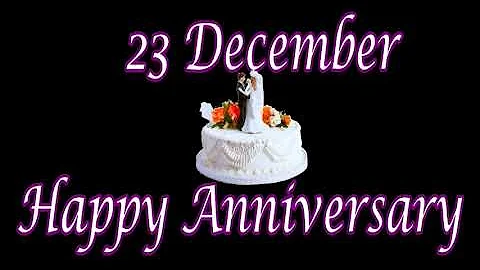 23 December Happy Anniversary Status Video, Wedding anniversary wishes video