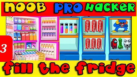 NOOB vs PRO vs HACKER - Fill The Fridge