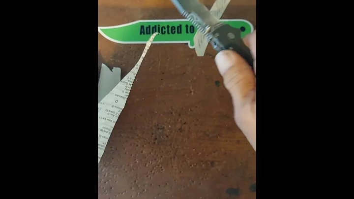 PHONE BOOK PAPER #shorts #backyardcutting #blades #knifeskills#AD20.5 SHARKS FOOT FULL SERRATIONS