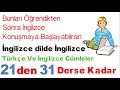 İngilizce Türkçe Dersi - 3'üncü Gün | English Turkish Lesson - Day 3