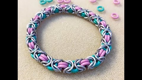 Byzantine Stretch Bracelet Tutorial (closed ring chainmaille)