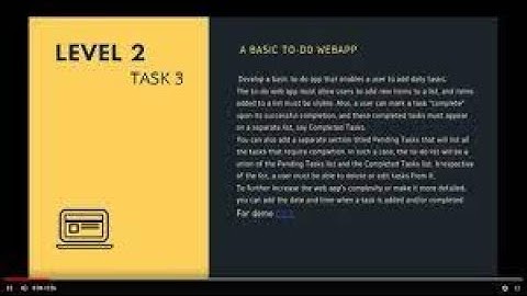Task 3 of level 2 as a Web Development Intern at Oasis Infobyte | To Do List