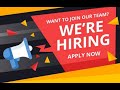 We Are Hiring // Dubai Jobs 2020 // Current Vacancies in UAE // Urgent hiring // October 2020