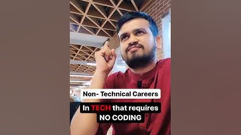 Non-Technical Careers in Tech that requires NO CODING ✨ #shorts #coding #career