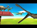 Dinosaurs race  jump over giant machimosaurus  animal revolt battle simulator