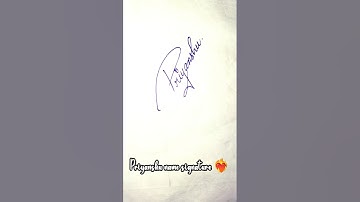 Priyanshu ✨name signature in cursive writing..🔥😁#foryou #support #viral #shortvideo #artwithpriyanka