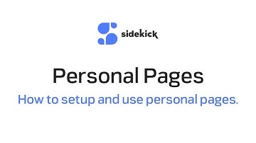 Scheduling Pages: Personal Pages - How to setup and use pages for scheduling meetings