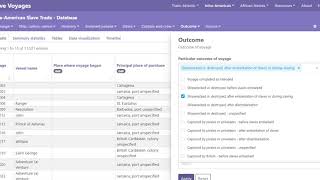 Intra American  -- new part of Slave Voyages Database