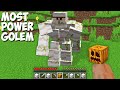 How to SPAWN POWERFULEST GOLEM in Minecraft ? BOSS OF THE GOLEMS !