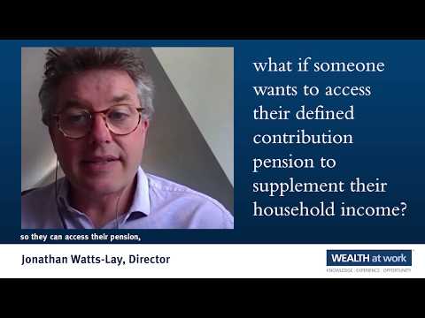 What if someone wants to access their DC pension to supplement their household income?