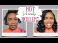 5 Minute Hairstyle| Hot Roller-setting For Lazy Days | Sacha Bloom