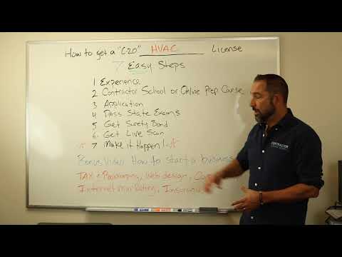 How to get a HVAC License (C20 HVAC)