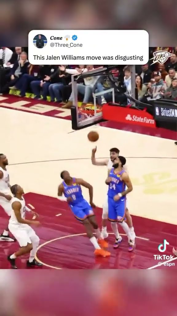 Move was disgusting #hoodnews #jalenwilliams #okcthunder #shortvideo #NBA #omg #how #wow #move #wtf
