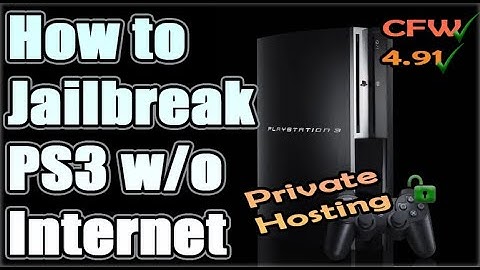 How to Jailbreak PS3 using Private Host | No internet needed | 4.91 and below