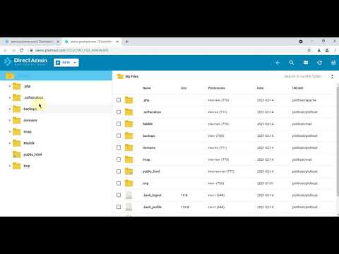 How to create/restore an account backup in DirectAdmin