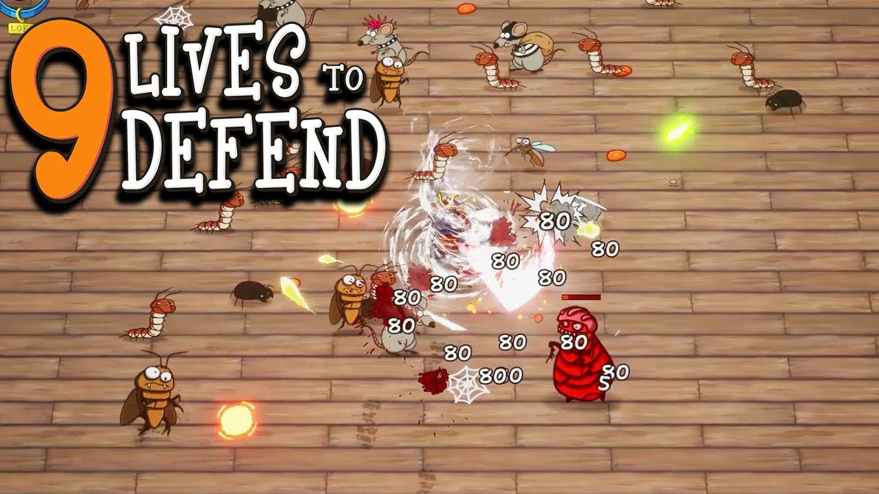 Samurai Cat fending Against Hordes of Enemies!【 9 Lives to Defend 】#2